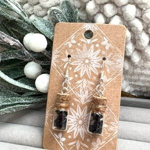 Gemstone Mini Bottle Earrings